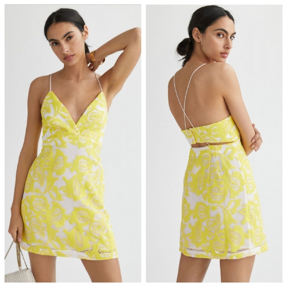 NWT Maeve Strappy Lace Mini Dress